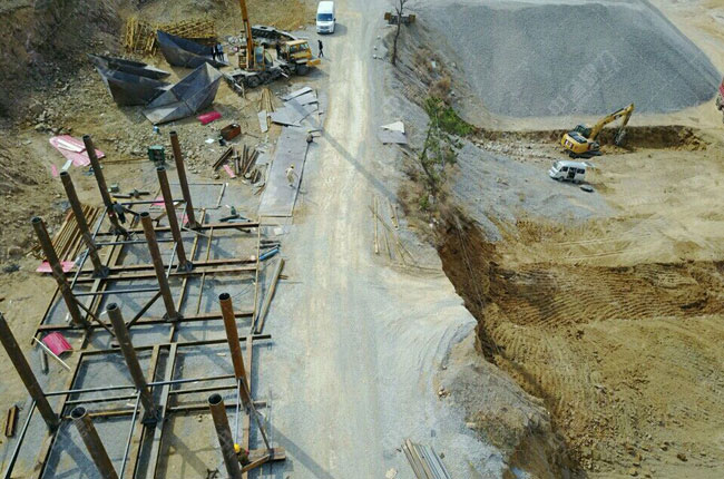 Anordnung und Kapazitätsplanung von Gesteinsbrechanlagen