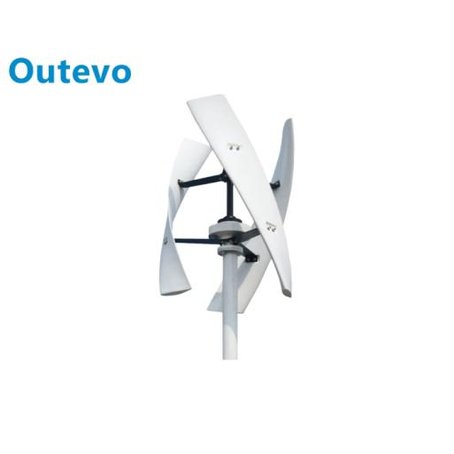 توربين رياح عمودي بقدرة ٥ كيلوواط، مولد طاقة رياح هادئ على شكل لولب للاستخدام المنزلي خارج الشبكة الكهربائية
