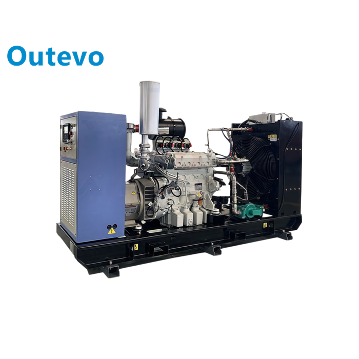 grupo electrógeno comercial de gas natural de 100 kW de Outevo, para respaldo energético