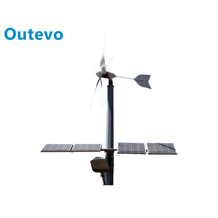 نظام طاقة هجين للرياح والطاقة الشمسية من أوتيفو بقدرة ١٥٠٠ واط، يعمل خارج الشبكة لإضاءة المنازل