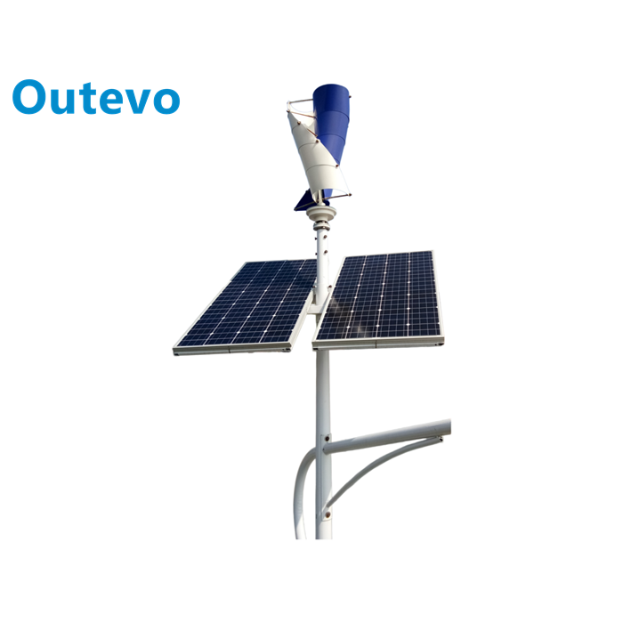 sistema híbrido eólico-solar de tipo V de 800 W, generador doméstico autónomo de energía renovable