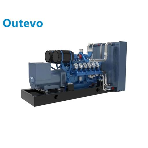 مولد غازي من شركة Outevo بسعة ١٠٠٠ كيلوواط، مجموعة مولدات تعمل بالغاز الحيوي أو الغاز الطبيعي، طاقة احتياطية صناعية للقطاعات التجارية والتعدين والمستشفيات