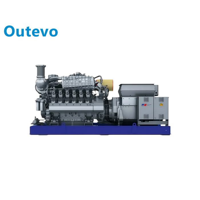 conjunto generador de gas natural y biogás Outevo de 420 kW, potencia industrial