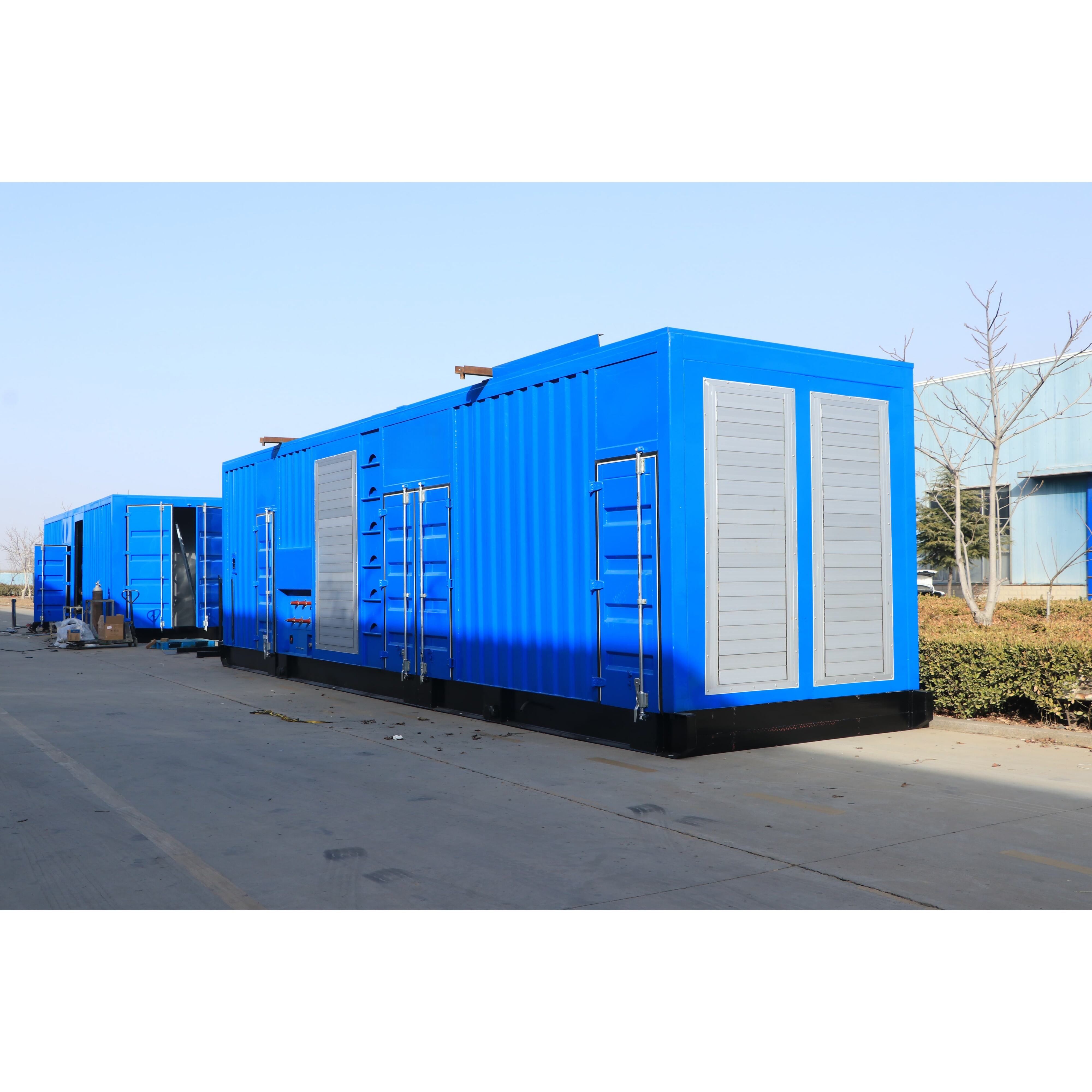 How to install auxiliary equipment inside a container generator set?
