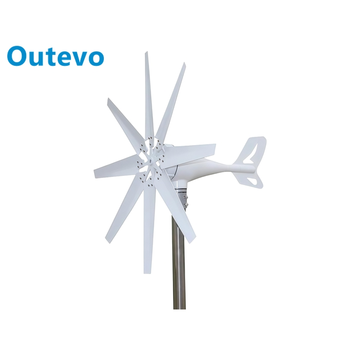 توربين هوائي صغير من أوتيفو بـ 8 شفرات | حل طاقة منخفض الرياح للمنازل والأنظمة خارج الشبكة
