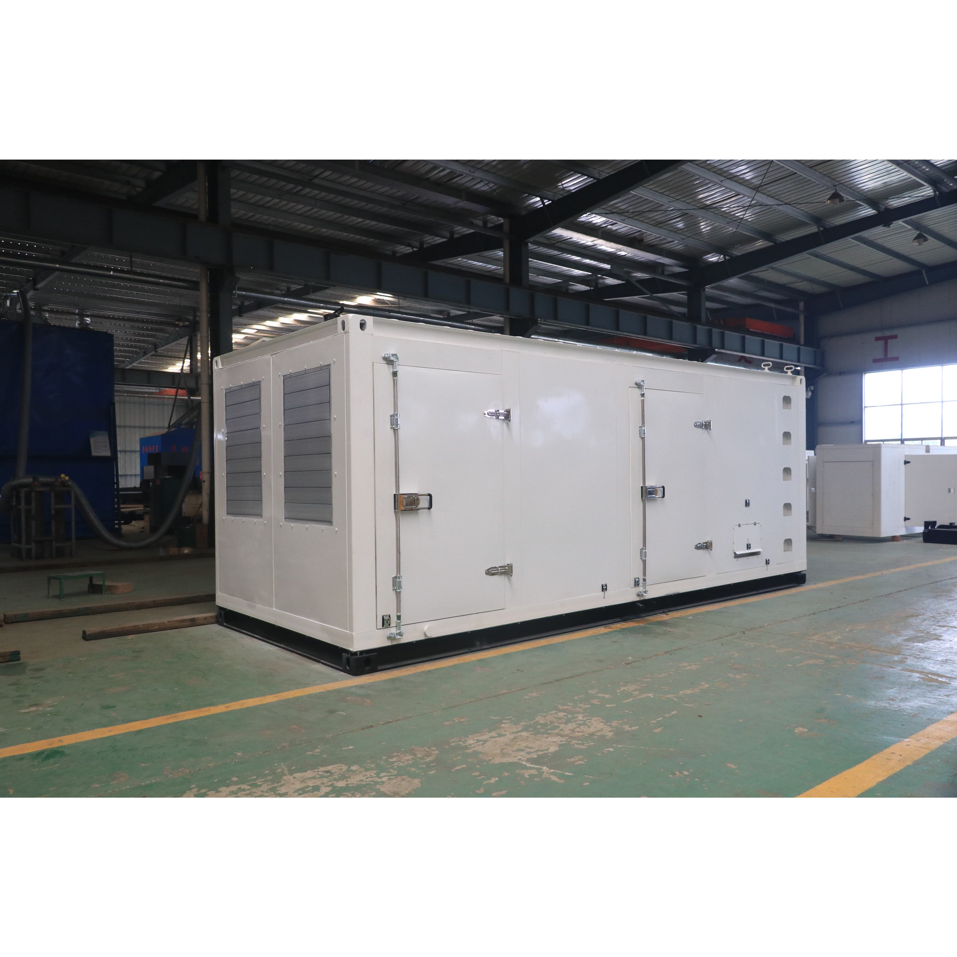 How to install auxiliary equipment inside a container generator set?