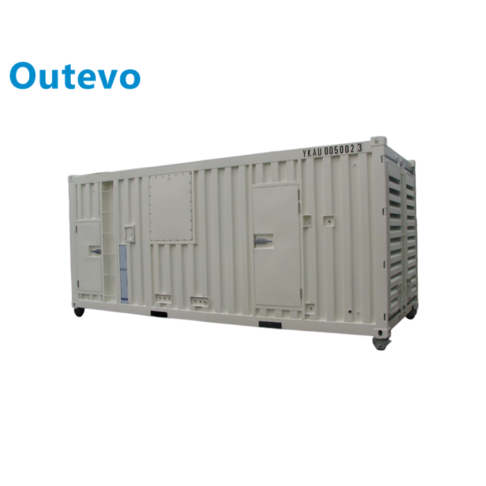 groupe électrogène diesel embarqué de 1100 kW, centrale électrique mobile intégrée robuste pour projets industriels et situations d'urgence