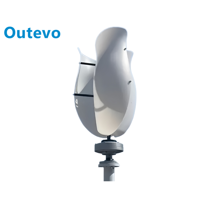 turbina eólica vertical de 5 kW modelo Tulipán de Outevo: energía doméstica silenciosa