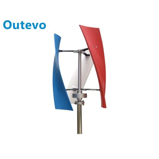 Turbina eólica pequeña de 800 W con configuración en X de Outevo | Microenergía para el hogar, acampada y aplicaciones aisladas de la red