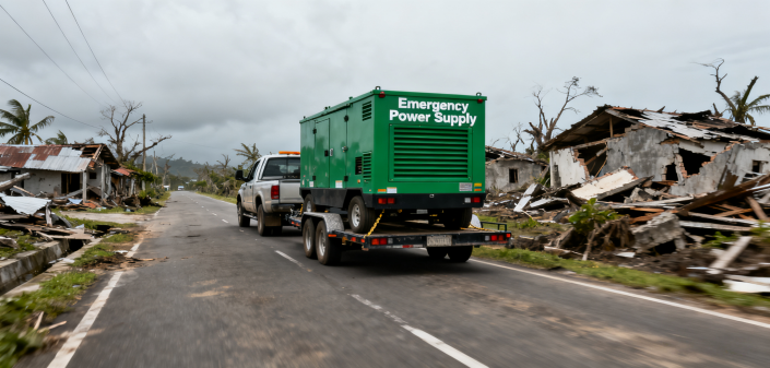 Emergency power supply for disaster relief