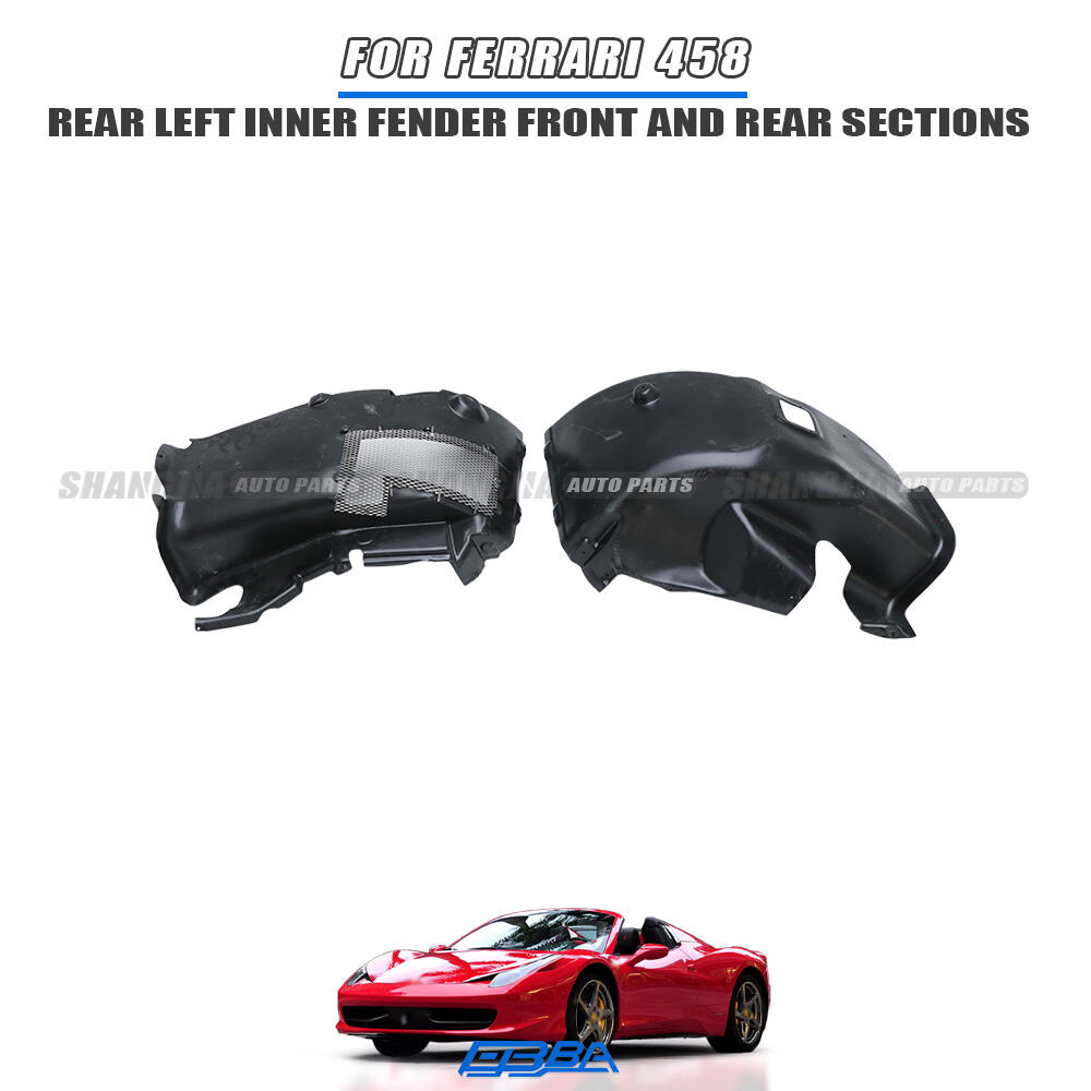 Комплект внутренних левых задних подкрылков для Ferrari 458, оригинальный компонент, арт. 83779600 / 82471700, высококачественный полипропиленовый пластик