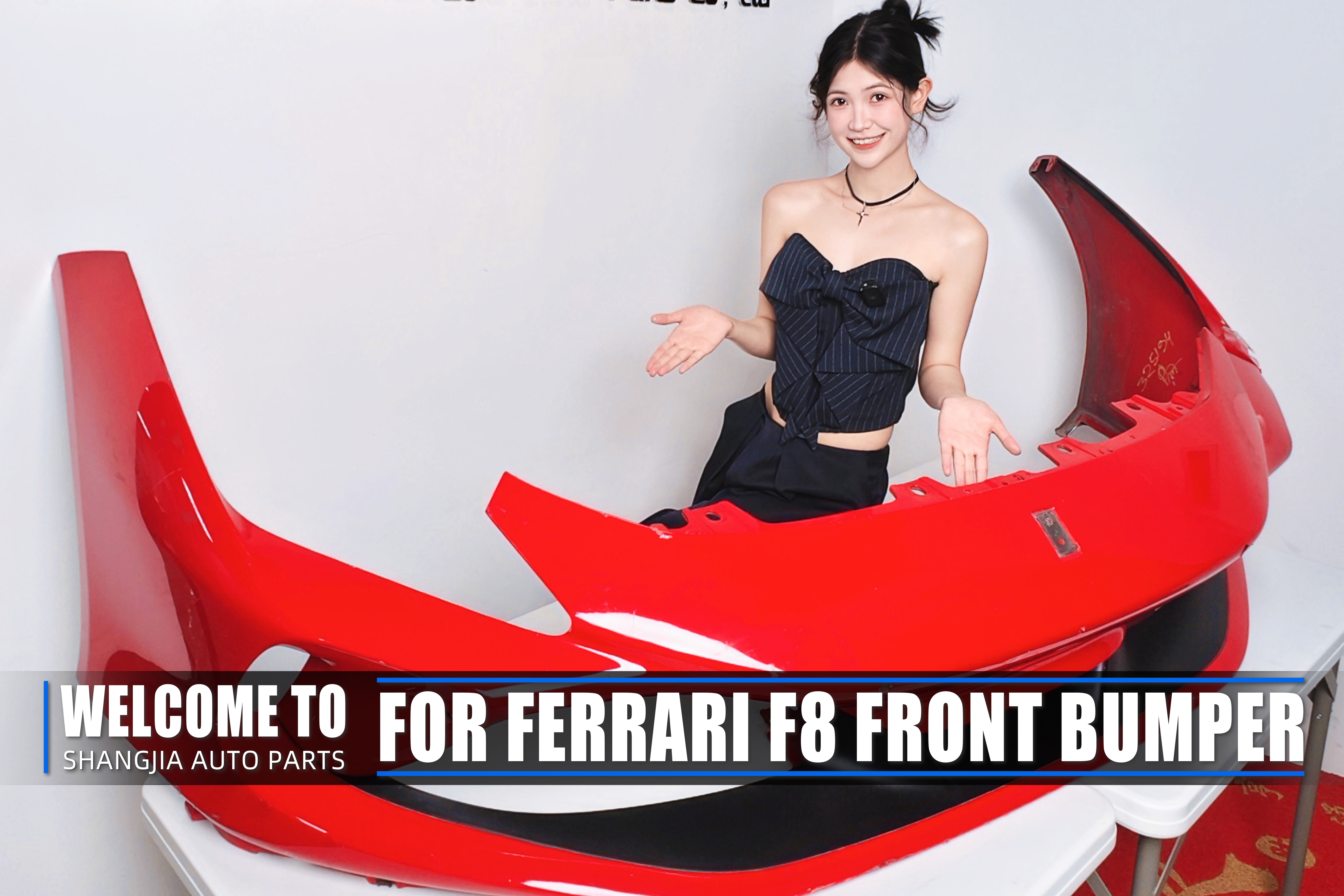 front bumper of Ferrari F8