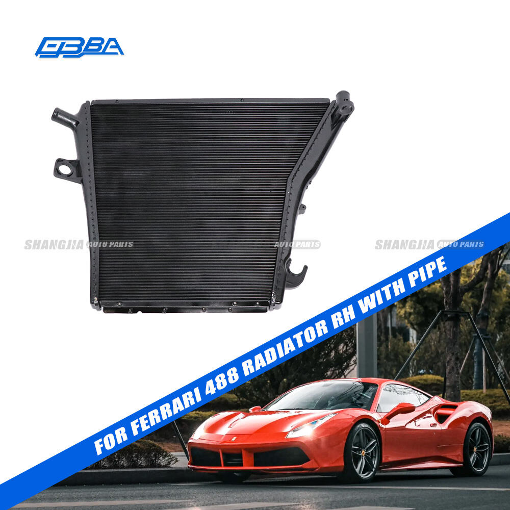 Алюминиевый левый радиатор для вторичного рынка для Ferrari 488 (2015–2019 гг.), оригинальный номер OEM 312912P