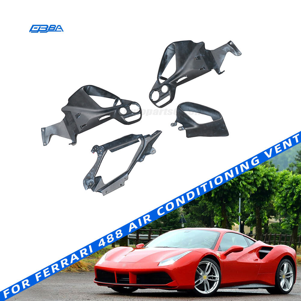 Комплект декоративных накладок на воздуховоды кондиционера для Ferrari 488 GTB (2013–2017 гг.), оригинальные бывшие в употреблении