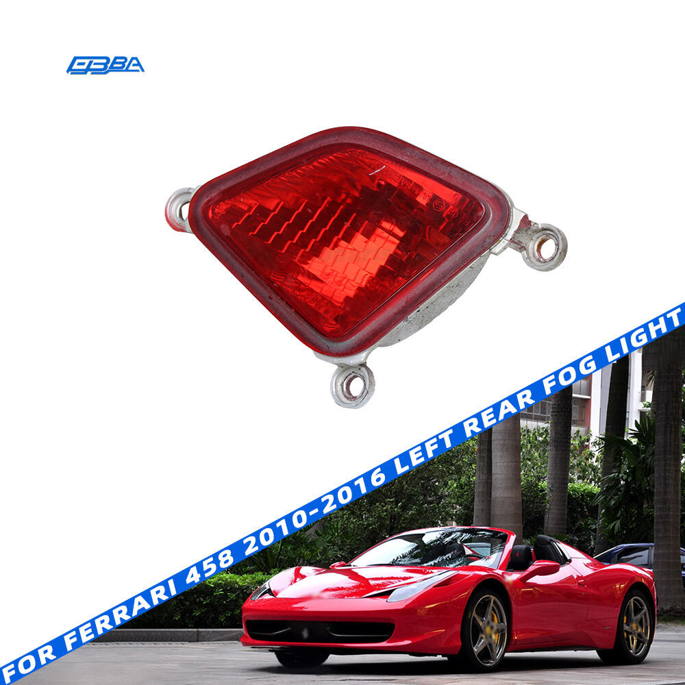 Бывший в употреблении задний левый противотуманный фонарь для Ferrari 458 с красным стеклом, оригинальный номер OE 81900800