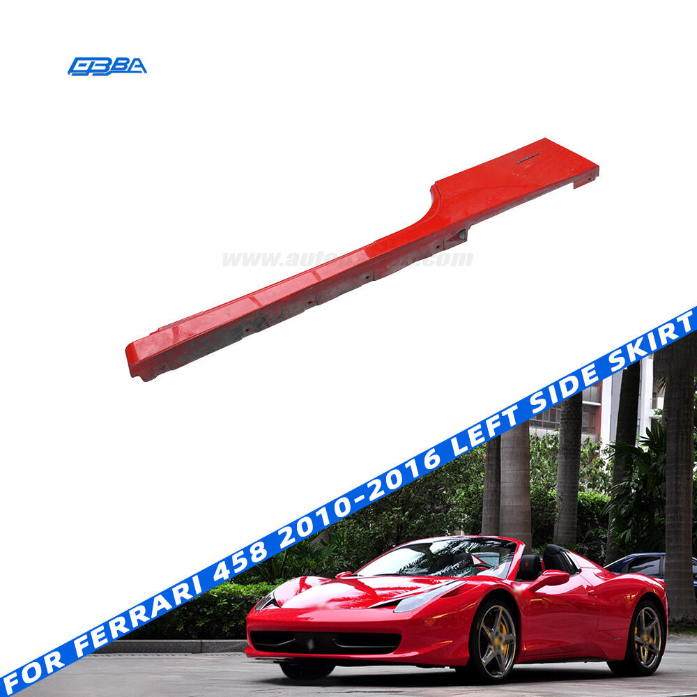 Левая боковая юбка для Ferrari 458, оригинальный номер OEM 83243310, материал — полипропилен (PP), прямая установка