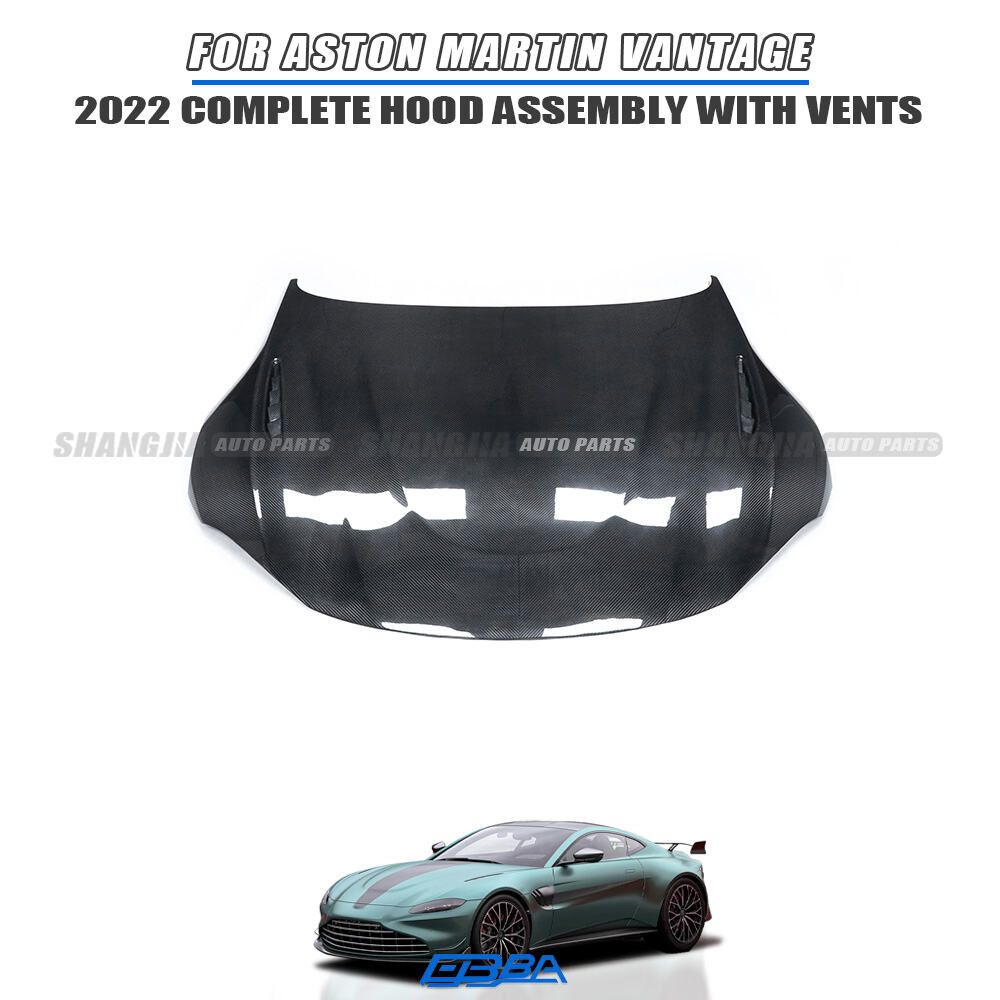 Капот для Aston Martin Vantage с вентилируемой крышкой капота, оригинальный номер OE LY63-16612-BA, 2022 г., сухое углеродное волокно
