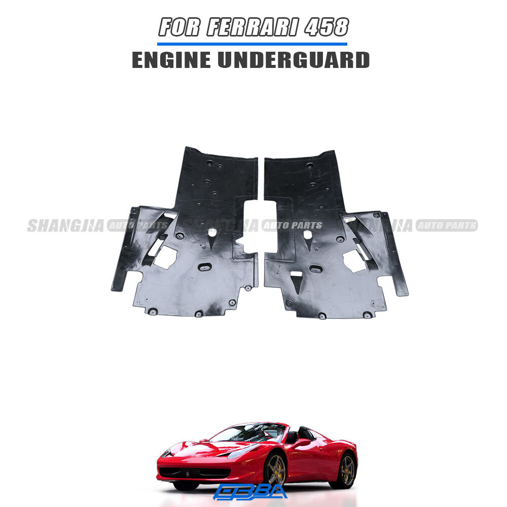 Защитный щит днища для Ferrari 458 (2010–2016 гг.), оригинальный номер OE 81364600, прочный чёрный пластик