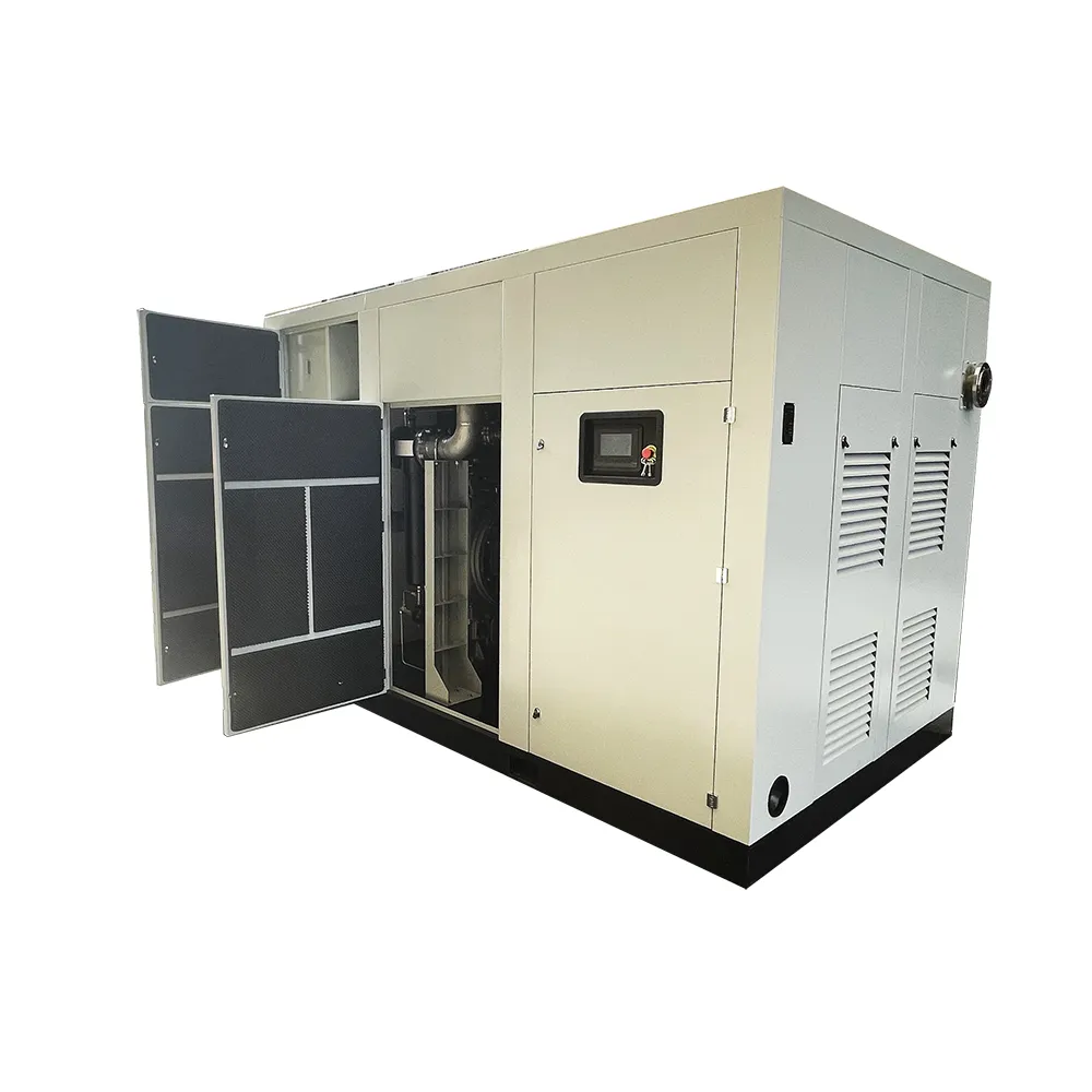Oil Free Rotary Screw Compressor for Industrial Pure Air Supply, Engineered with Imported Core Components 