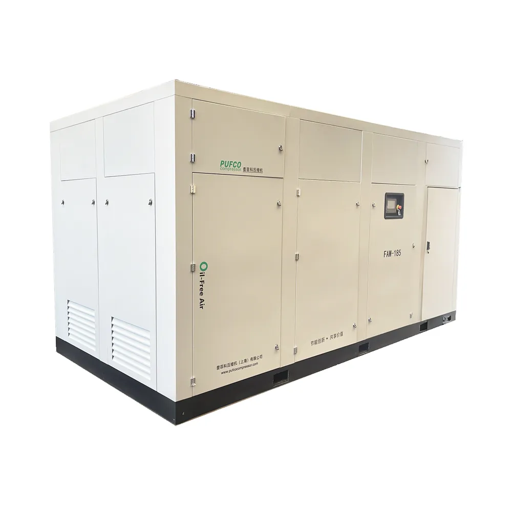 Безмаслен въздушен компресор за продан, индустриален клас с водно смазване на въздушния блок и изключително издръжливи основни компоненти