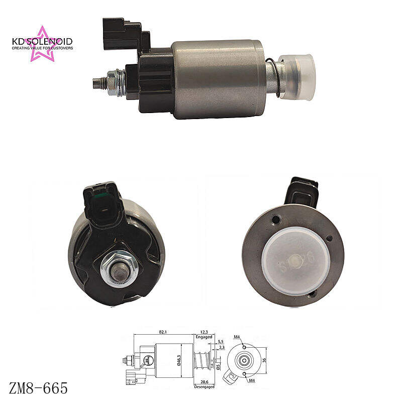 ZM 8-665 Releu de pornire solenoid auto, piesă de înlocuire pentru solenoidul de pornire 12 V