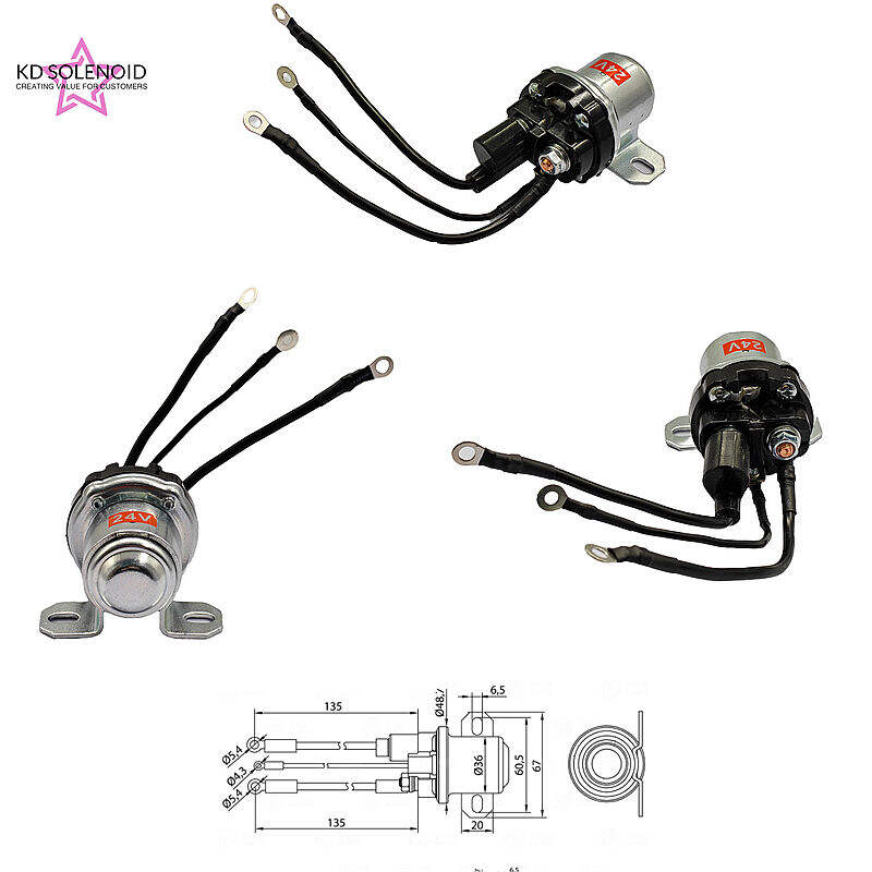 4-428 Starter Solenoid 24V Heavy Duty Solenoid Switch