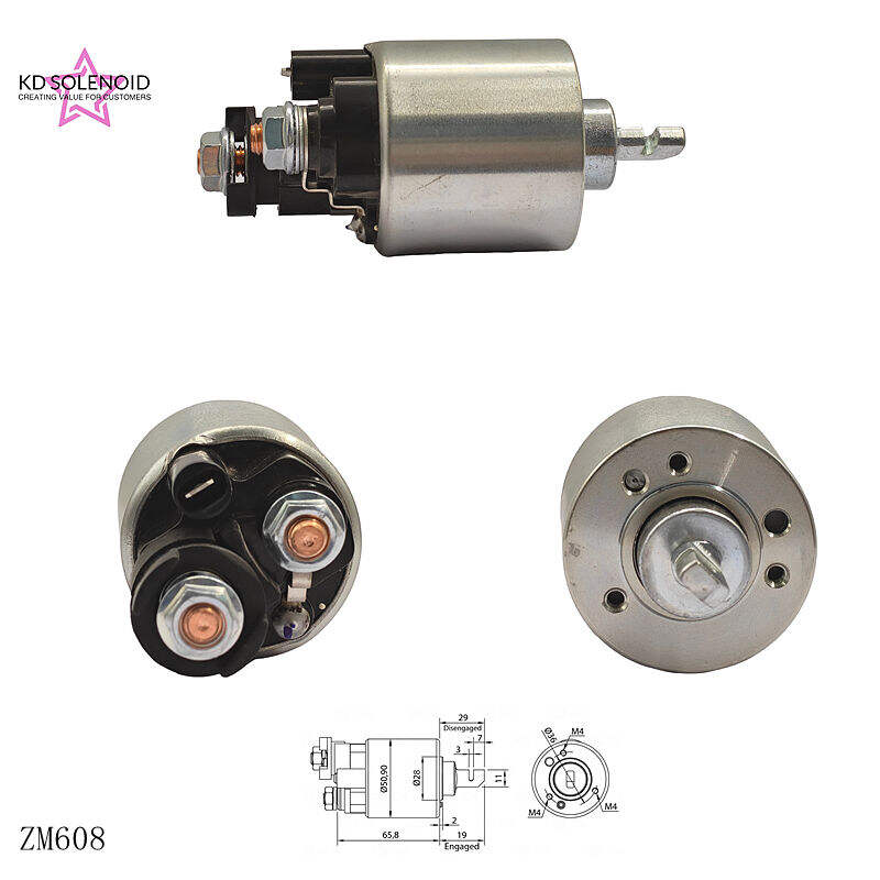 608 Releu de pornire solenoid auto, piesă de înlocuire pentru solenoidul de pornire 12 V