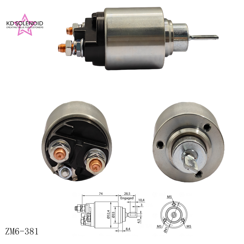 6-381 Katup Solenoid Relai Otomotif 12 V untuk Truk, Excavator, dan Mesin