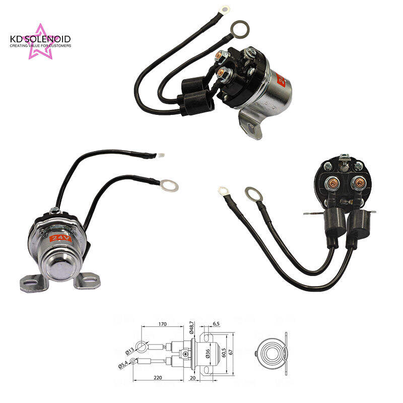 7-408 Starter Solenoid 24V Heavy Duty Solenoid Switch