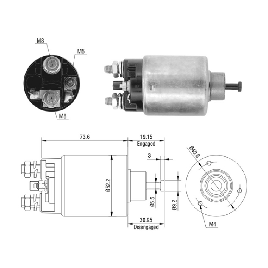 สตาร์ทเตอร์โซลินอยด์ 665-0860