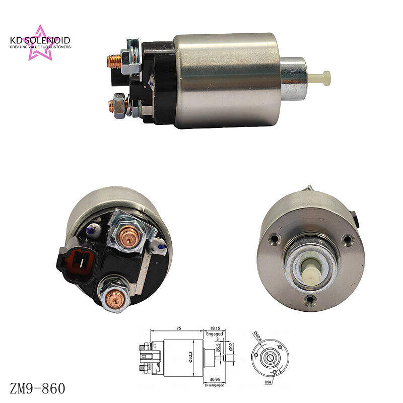 Relé de pornire ZM 9-860, 12 V, pentru demaror auto, piesă de înlocuire