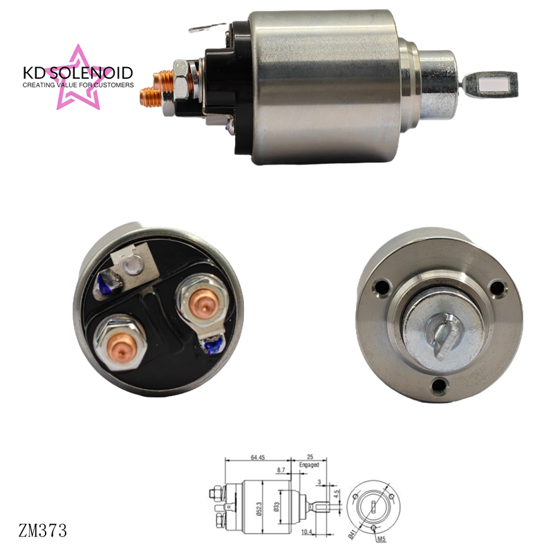 ZM373 12 V avtomatik relé solenoid ventili (yuk avtomobillari, ekskavatorlar va boshqa texnika uchun)