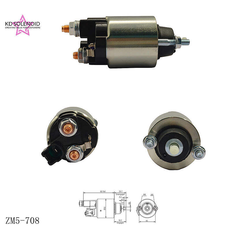 Solenoid Starter ZM 5-708 12 V untuk Penggantian Denso Isuzu D-Max Toyota Corolla