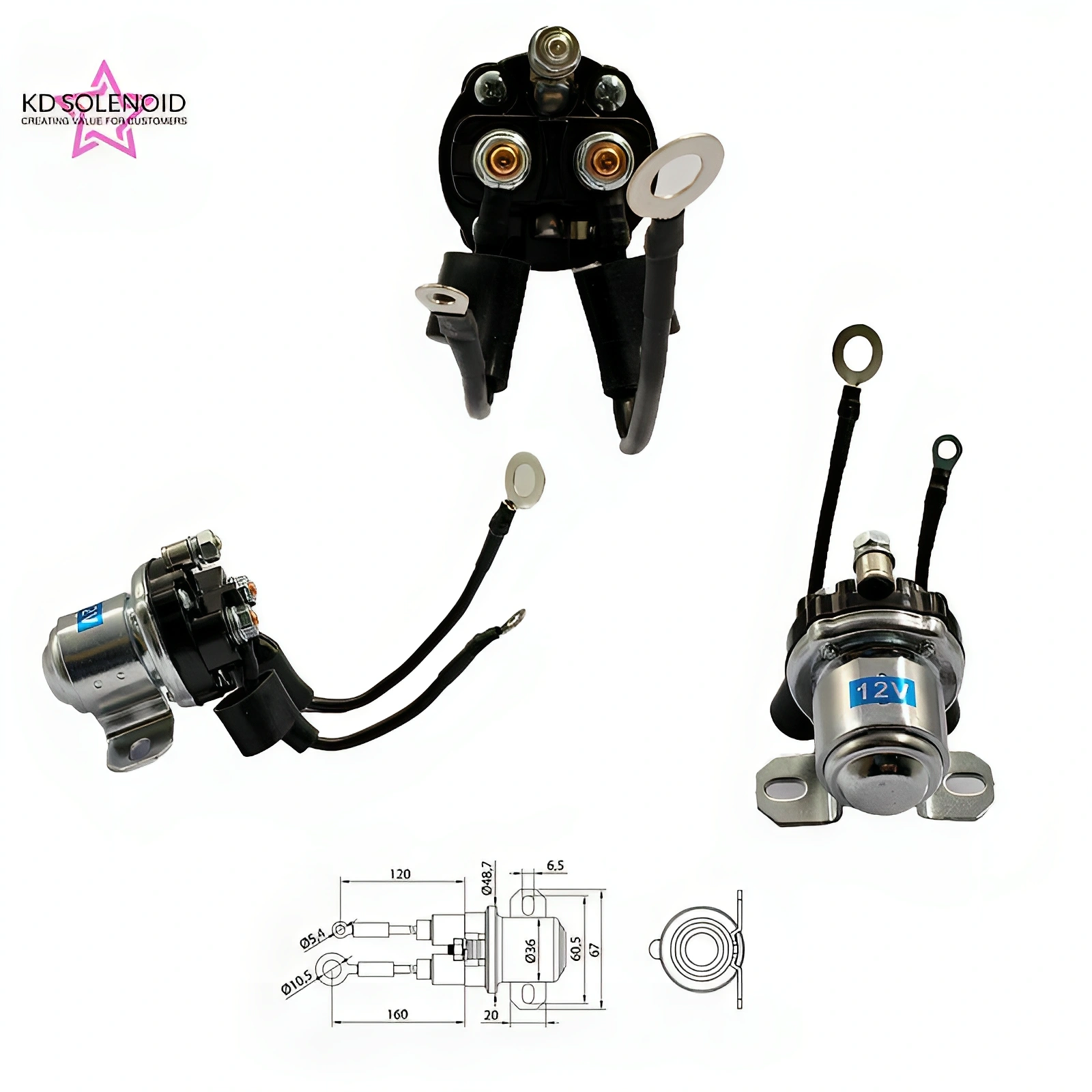 ZM3-407 Starter Solenoid Switch 12V For DELCO Series Heavy Duty Trucks