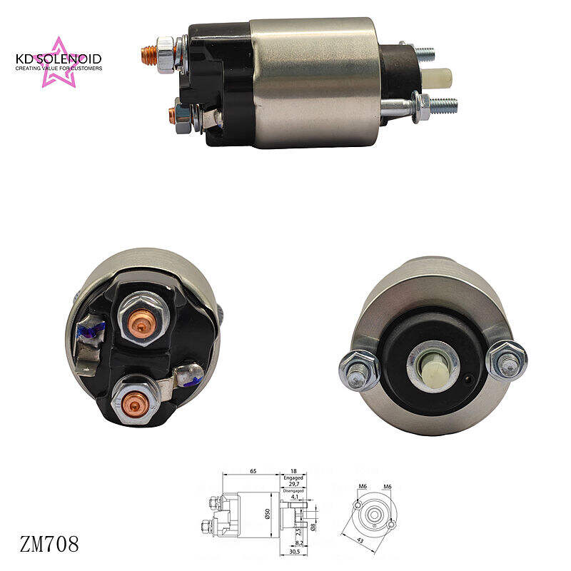 Saklar Solenoid ZM708 untuk Starter Otomatis, Saklar Magnetik
