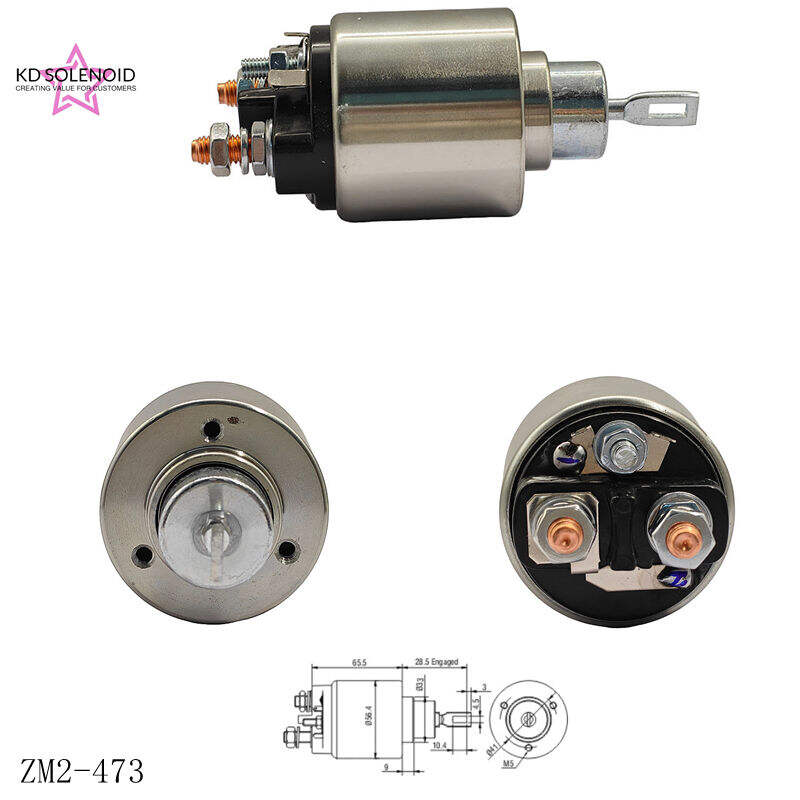 2-473 Starter Solenoid Switch 12V Auto Magnetic Solenoid For Mitsubishi Starter Motor