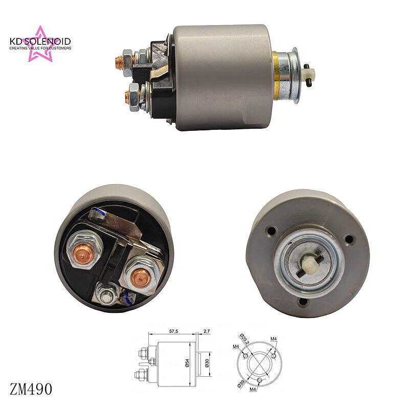 ZM 490 Relay Solenoid Starter 12 V, Suku Cadang Pengganti Auto Starter