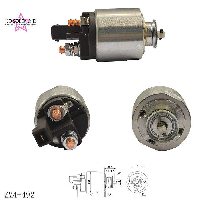 Solenoid Starter ZM 4-492 12 V untuk Pengganti VW Skoda Fabia