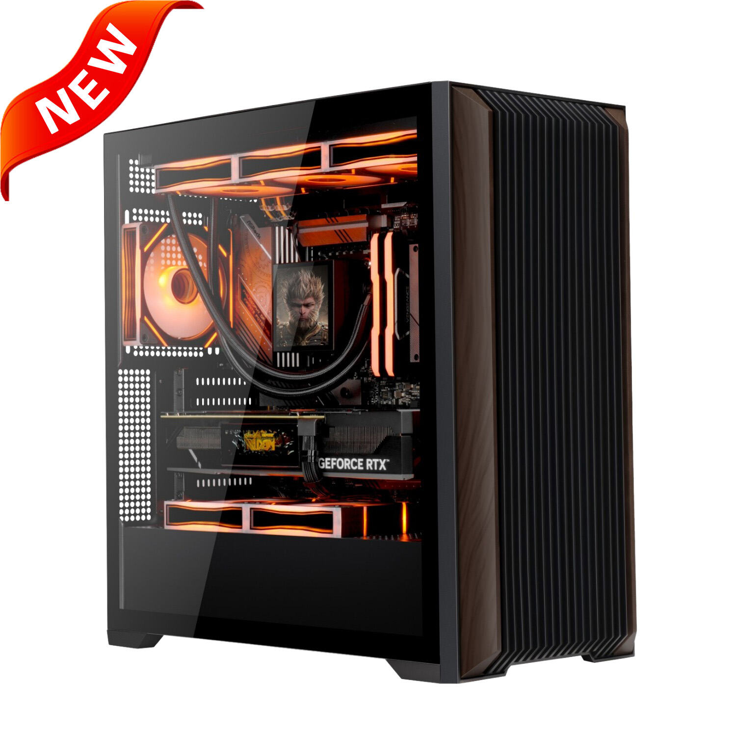 TA360A ATX PC Case with Wooden Strips