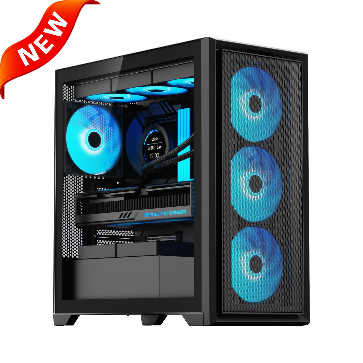 2355 EATX / ATX PC Case with Mesh Front Panel