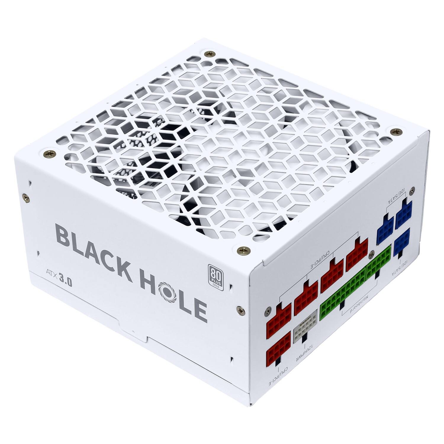 Black Hole 80 PLUS Gold PC Power Supply (White Color)