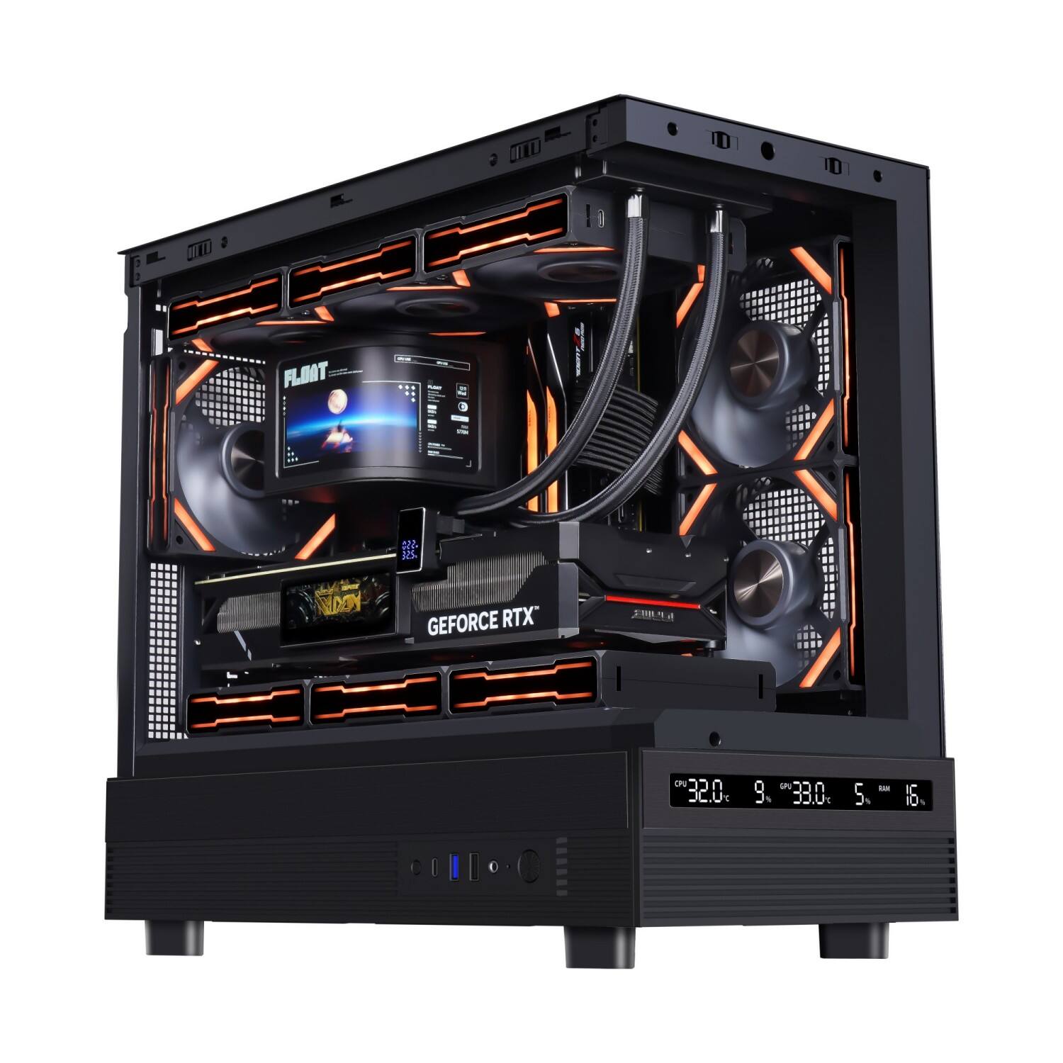 casing PC MATX 2221M dengan Tampilan Digital | Casing