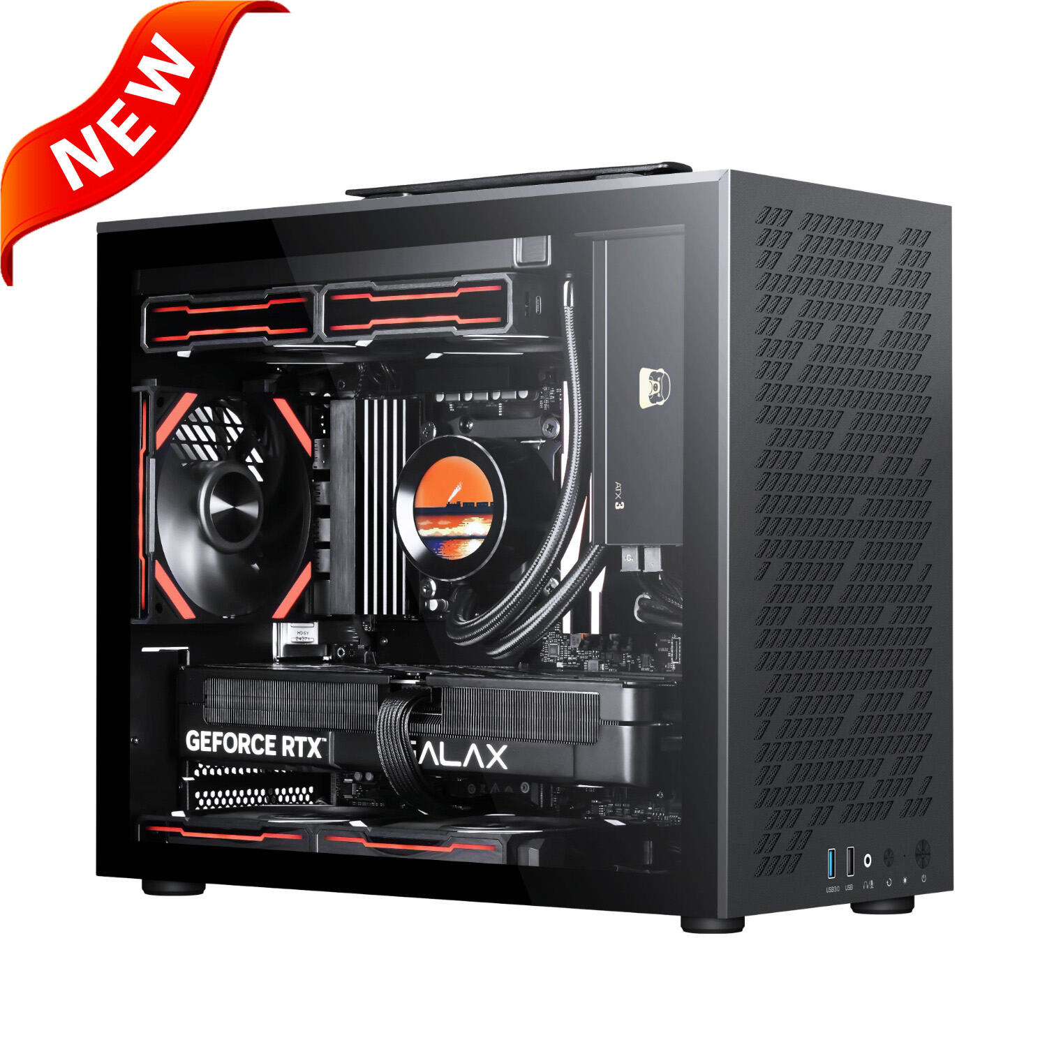 H1852 Portable MATX PC Case with Handle