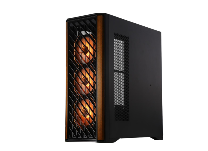 220a06 atx pc computer case with wood-2