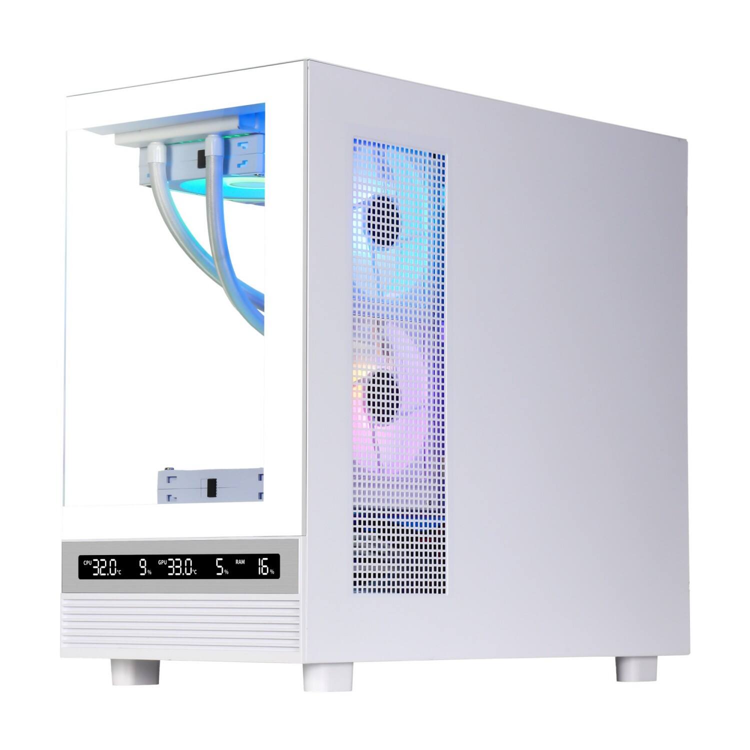 2221M MATX PC Case with Digital Display | Cases