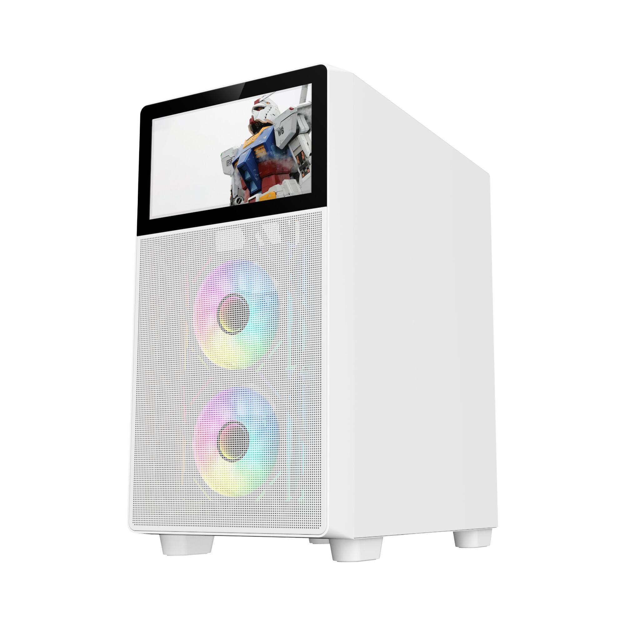 4367 / V Play ATX Mid-Tower Gaming PC Case with HD LCD Display Screen ...