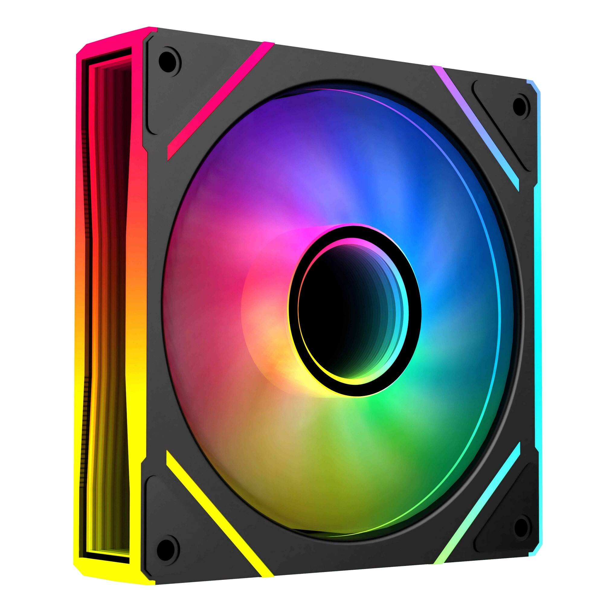 Bezgraniczny wentylator ARGB PLF120G z regulacją PWM