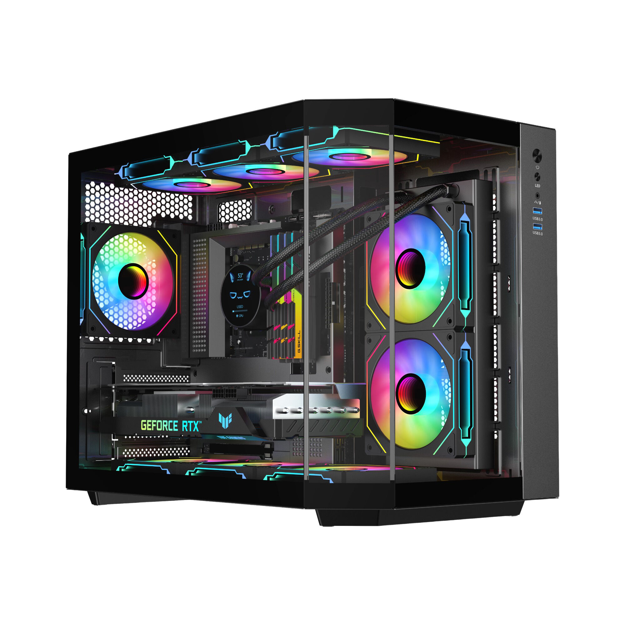 علبة كمبيوتر شخصي للألعاب بحجم Micro-ATX نموذج 2771M