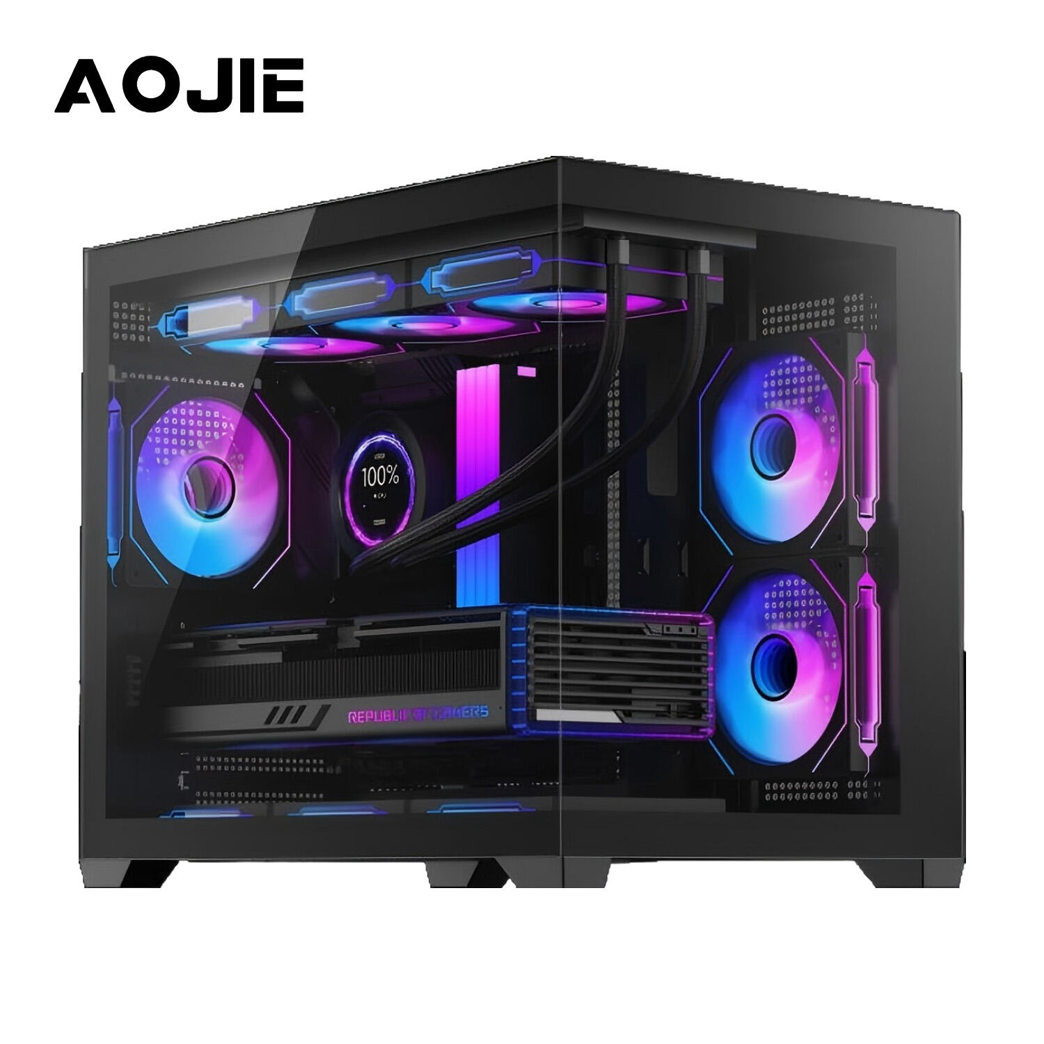 Premium bouwkwaliteit met gehard glas en RGB-integratie