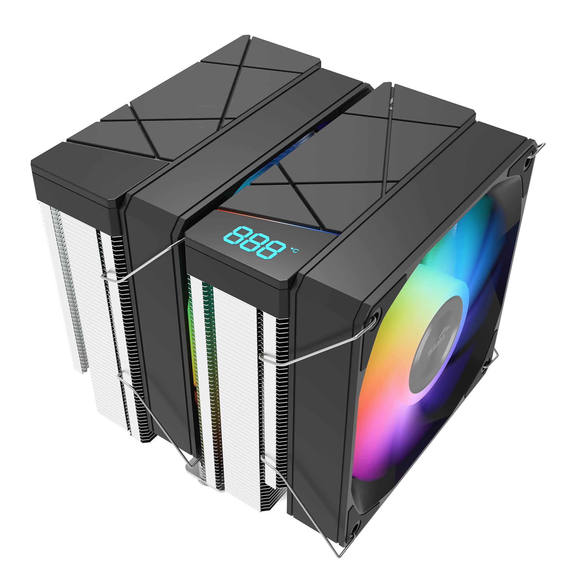 XM60 CPU Air Cooler with Digital Display/ Screen Display (Different Design)